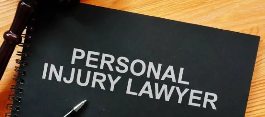 Conceptual photo shows printed text personal injury lawyer