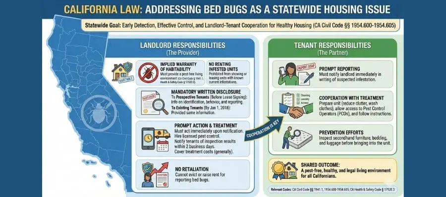 How California Law Addresses Bed Bugs as a Statewide Housing Issue