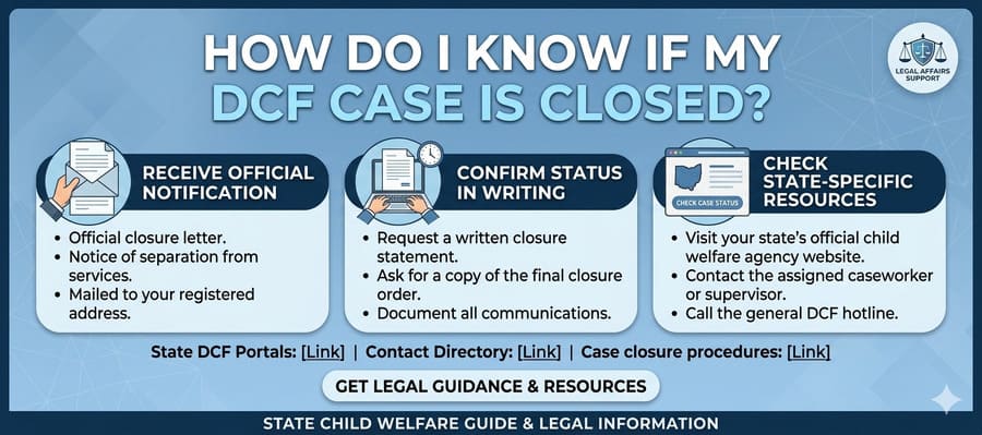 How do I know if my DCF case is closed