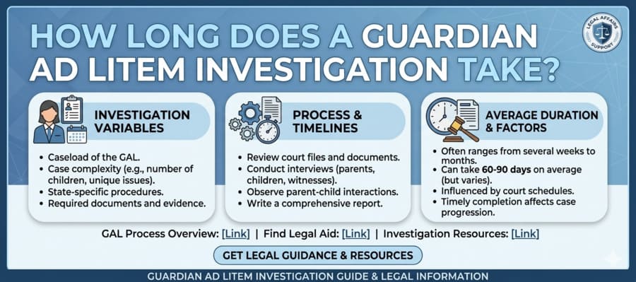 How long does a guardian ad litem investigation take