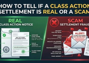How to Tell If a Class Action Settlement Notice Is Real or a Scam